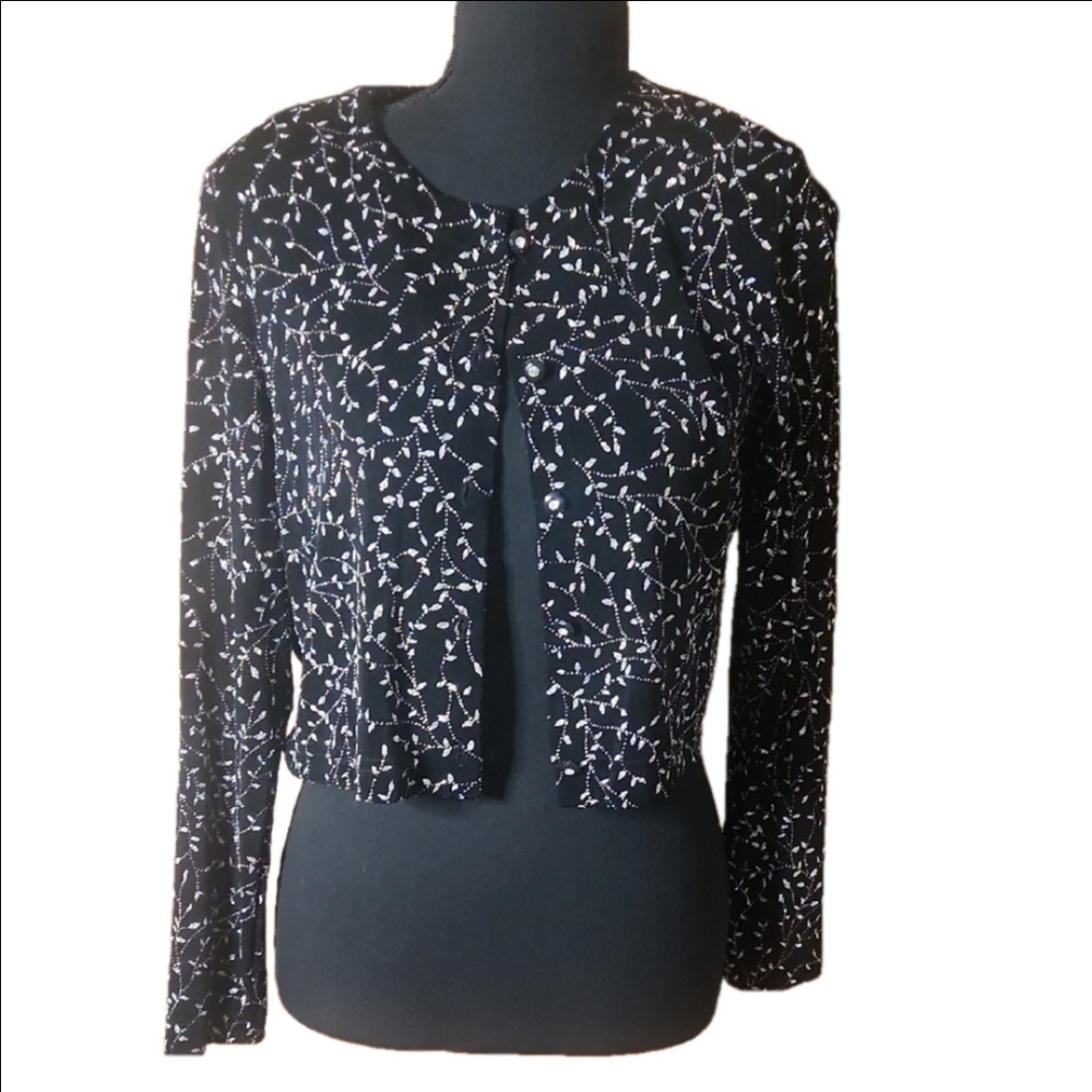 Vintage Ronni Nicole Cropped Jacket, Size 6P